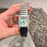 Replica Hermes Heure H Quartz Watch Diamond Case MOP Dial